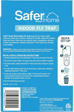 Safer Home Indoor Fruit Fly Gnat Trap with UV LED Lights - 400 Sq Ft Coverage - 1 Device + 5 StickyTech Glue Cards