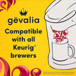 Gevalia Frothy Artificially Flavored Cappuccino Espresso Style K-Cup Pods & Froth Packets Kit, 6ct, Compatible with Keurig Brewers