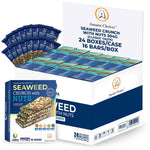 Vegan seaweed snack bars with nuts and seeds, baked without oils, crispy and flavorful