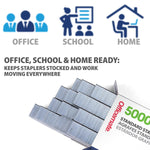 Officemate Standard Staples, 5 Boxes General Purpose Staple, 5000 Staples/Box
