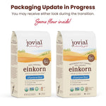 jovial organic einkorn unbleached all purpose flour for bread baking sourdough pizza pasta 32 oz