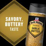 McCormick Grill Mates Garlic Butter Seasoning, 3.1 oz, Savory Grilling Blend for Beef, Chicken, Seafood, and Veggies