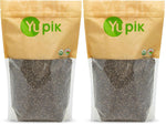 Yupik Organic Black Chia Seeds, 2.2 lb (35.2 oz), Gluten-Free, GMO-Free, Kosher, Vegan, Raw Plant-Based Superfood, Rich in Fiber, Source of Omega-3, Gels Easily, Perfect for Smoothies & Chia Pudding