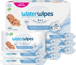 WaterWipes Sensitive+ Newborn & Baby Wipes, 3-in-1 cleans, cares, protects, 99.9% water, unscented & hypoallergenic, 60 count, 2x stronger, thicker & softer