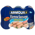 Armour Star Original Vienna Canned Sausage, 4.6 oz, Gluten-Free, Pack of 6