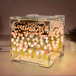 Tulip Lamp Night Light, Birthday Valentines Day Gifts for Women Her, LED Infinity Mirror Lamp Tulips Artificial Flower Lamp for Home Room Decor Romantic Gifts for Girlfriend Mom Sister Grandma Wife | Creative Gift, Artificial Flower, Decorations Lights