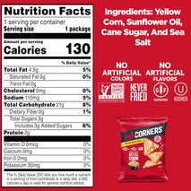 popcorners popped corn snacks sweet & salty kettle corn 1 ounce pack of 20