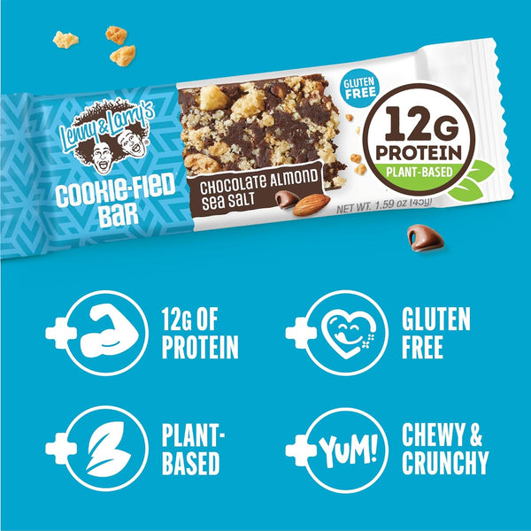 Lenny & Larry's Cookie-fied Protein Bars - 9x45g - 12g Plant Protein & 5g Fiber - Gluten-Free & Vegan
