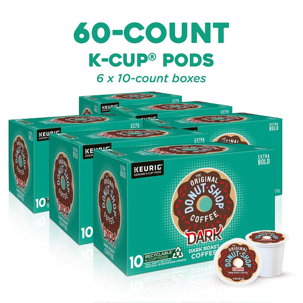The Original Donut Shop Dark Roast Coffee, 60 Count, Orthodox Union Kosher