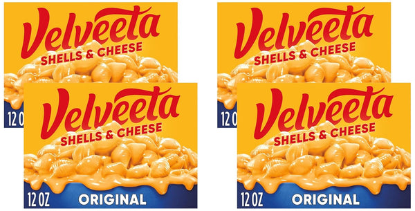 Velveeta Shells and Cheese Mac, Easy Dinner or Sides, Original Flavor, Real Cheese, 12 oz