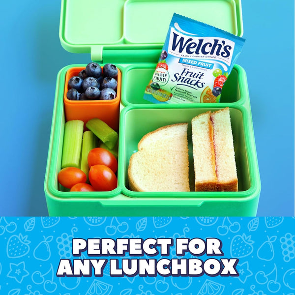 Welch's Fruit Snacks, Mixed Fruit & Summer Fruits Snack Box, Gluten Free, 60 Count