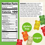 Snak Club Tajin Gummy Bears Assorted Fruit Candy Gummies 9 oz Resealable Bag