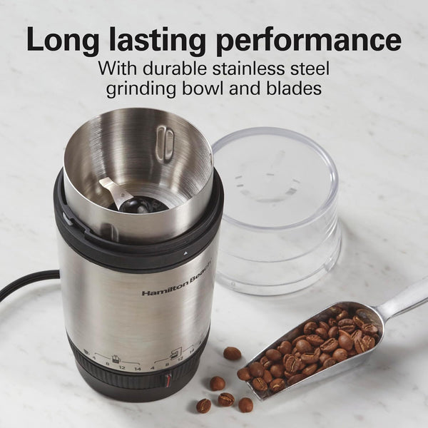 Hamilton Beach Custom Grind Electric Coffee Grinder for 4-14 Cups