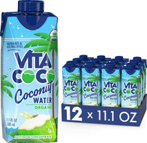 Vita Coco Coconut Water, Pure Organic | Refreshing Coconut Taste | Natural Electrolytes | Vital Nutrients | 11.1 Oz (Pack Of 12)