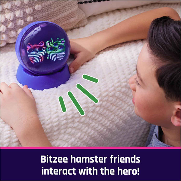 Bitzee Hamster Ball interactive toy with 20 digital hamsters, rolls, and reacts to touch