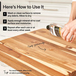 Thirteen Chefs Mineral Oil Conditioner for Wood Cutting Boards and Butcher Block