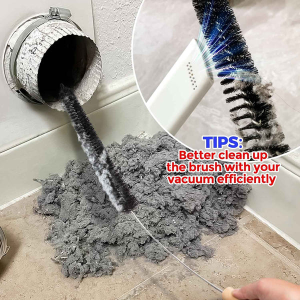 304 Stainless Steel Dryer Vent Cleaner Kit 2 Pack Household Cleaning Supplies