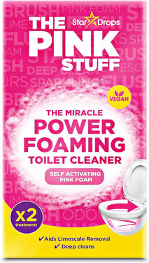Stardrops - The Pink Stuff - The Miracle Power Foaming Toilet Cleaner - 2 Treatments - Self Activating Pink Foam Pack of 1 (7 Ounce)