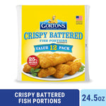 Gorton's, Crispy Battered Fish Portions, 24.5 oz (Frozen)