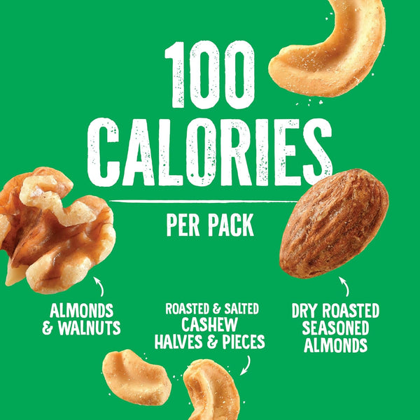 Emerald Nuts 18ct Mixed Nuts Variety Pack, 100-Calorie Individual Packs with Almonds, Walnuts & Cashews