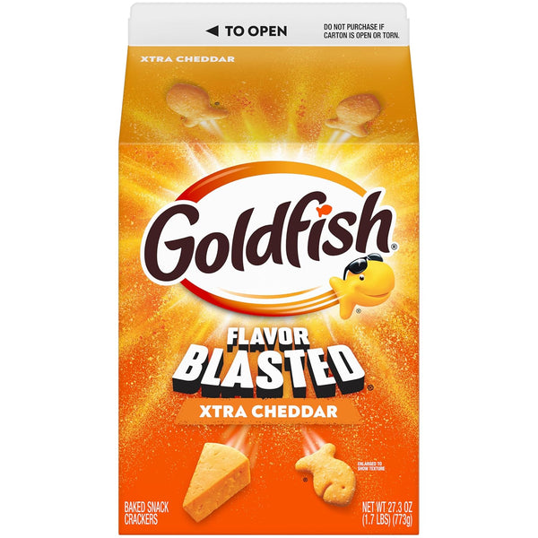 Goldfish Cheddar Cheese Crackers 27.3 Oz Carton