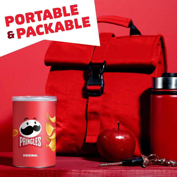Original Flavor Pringles Potato Crisps Chips in 12 Cans for Snacking