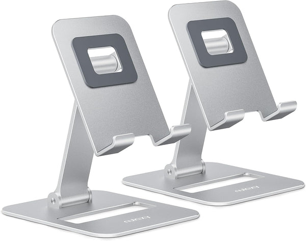 Dual Folding Phone Stand for Desk and Travel, Compatible with iPhone and Nintendo Switch
