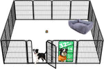 FXW Homeplus Unleashed Indoor Dog Playpen - Stress-Free and Safe Play, Heavy Duty 24 Inch 6 Panels Dog Pen for Puppy and Small Dogs, Black│Patented