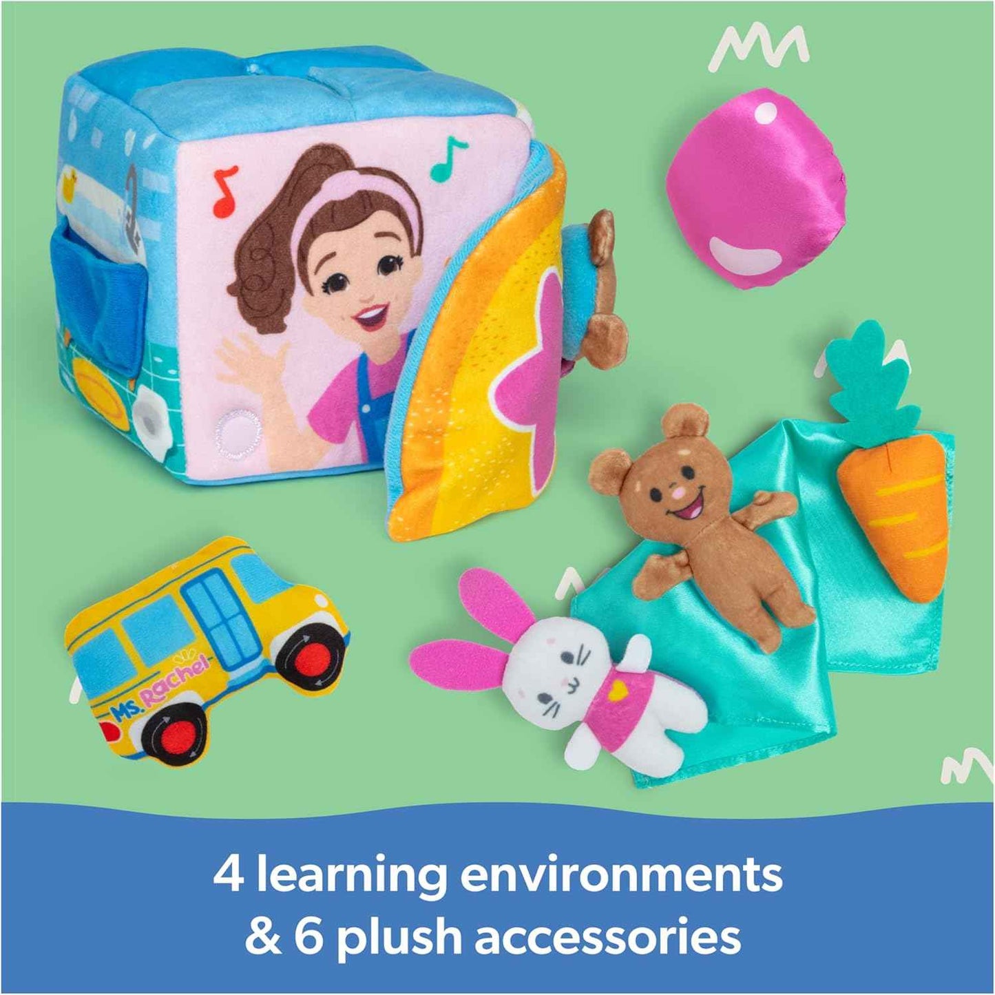 Ms. Rachel Official Surprise Learning Box, Educational Toys with Stuffed Animals, Sensory Toys & Activities for Babies, Toddler Toys for Girls & Boys Ages 0-2+