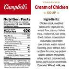 Campbell's Condensed Cream of Chicken Soup 4 Pack, 10.5 oz Cans, Farm-Fresh Cream and Antibiotic-Free Chicken
