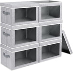 Storage bins with lids for home and office organization