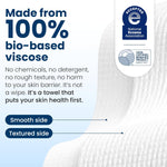clean skin club clean towels xl 100% usa biobased disposable face towels 100 ct 2 pack
