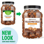 44 ounce container of Peanut Butter Filled Pretzels from Amazon Grocery