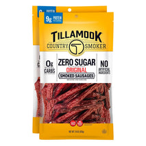 Tillamook Country Smoker Zero Sugar Original Smoked Sausages, 10 Ounce Pack of 2