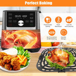 Air Fryer Replacement Tray for Instant Pot Vortex 6 in 1 6 QT Gourmia GAF735 6 QT, Original Air Fryer Accessories Grill Pan Plate Crisper Plate Rack Parts,Dishwasher Safe