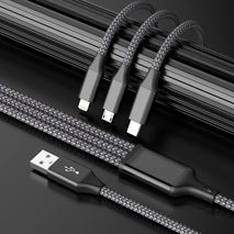 4ft 3 in 1 usb charging cable for multiple devices
