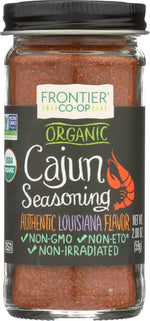 Frontier Co-op Organic Cajun Seasoning, 2.08 Ounce, Louisiana-Style Spice Blend