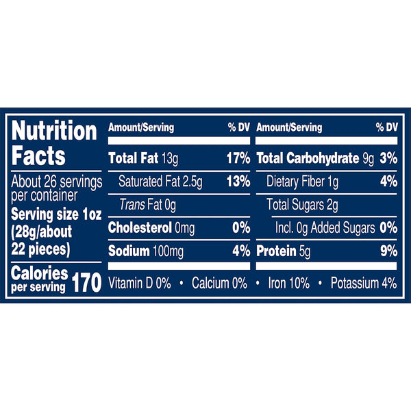 PLANTERS Fancy Whole Cashews with Sea Salt - 26 Oz Resealable Jar, Kosher, Good Source of Nutrients