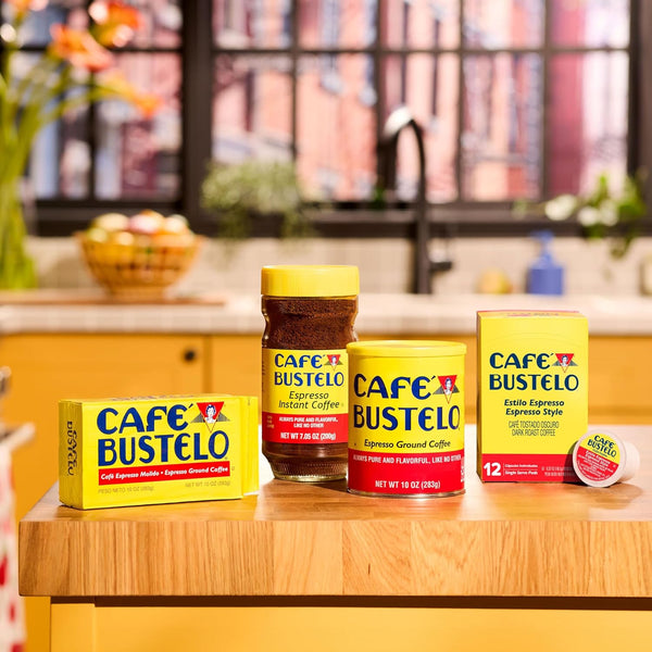 Café Bustelo Espresso Style Dark Roast Coffee Pods, 12 Count, Single Serve