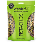 Wonderful Pistachios No Shells, Roasted & Salted Nuts, 12 Oz Resealable Bag, Protein Snack