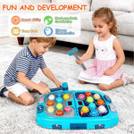 whack game mole for toddlers with sound and light, interactive educational toy for 3-12 year old boys and girls