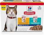 hills science diet senior adult 7+ premium nutrition wet cat food variety pack chicken tuna stew