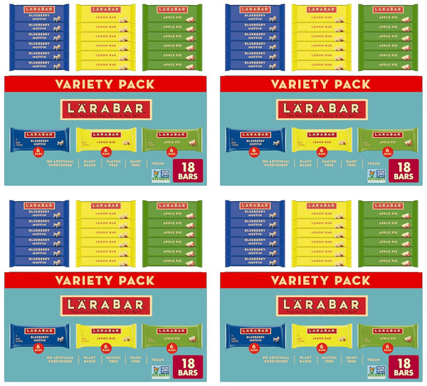 Larabar Fruit and Nut Bars Variety Pack, 28.8 oz, 18 Ct