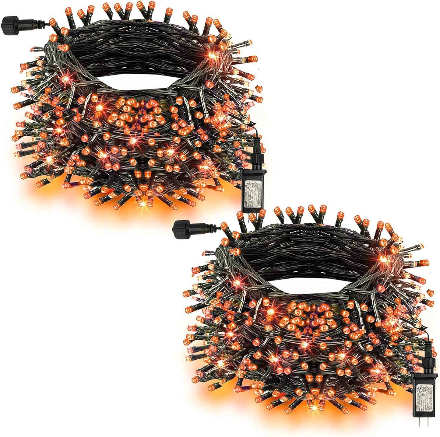 TW SHINE 200 LED Christmas Lights, 66FT Warm White Outdoor Plug-In String Lights with 8 Modes, Waterproof Holiday Décor