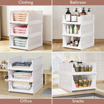 5 pack closet organizers storage box for wardrobe cupboard kitchen bathroom office