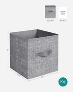 Storage Cubes for Closet Organization with Non-Woven Fabric and Double Handles
