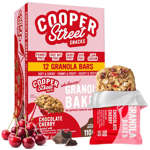 Soft Baked Granola Bars with Blueberry Pomegranate Flavor, 12 Count, Nut and Dairy Free