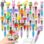 cZWZ 20Pcs Mini Multicolor Pens 4-in-1 Cute Ballpoint Pens for Kids Birthday Party Favors Gifts Teacher Supplies