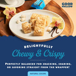 GoodMallow Vegan Rice Crispy Individually Wrapped Box of 8, Kosher, Gluten Free, Dairy Free Snacks
