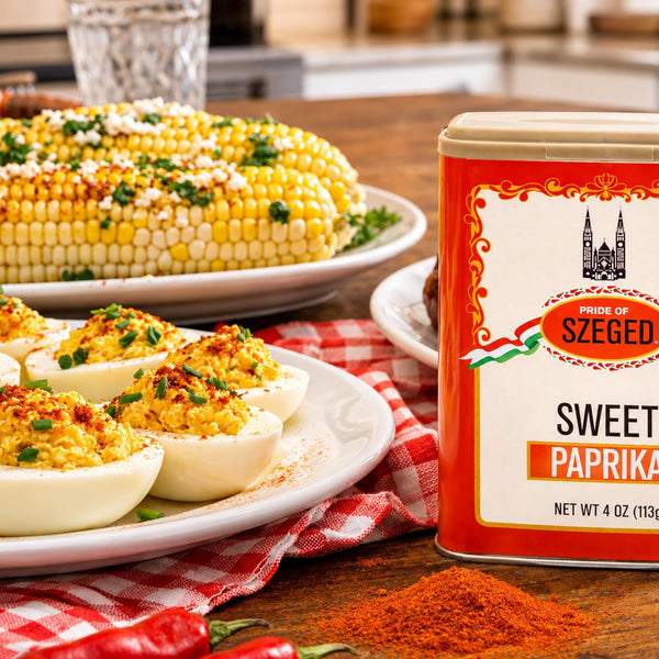 authentic Szeged Sweet Paprika Powder seasoning spice deep red 4 oz tin
